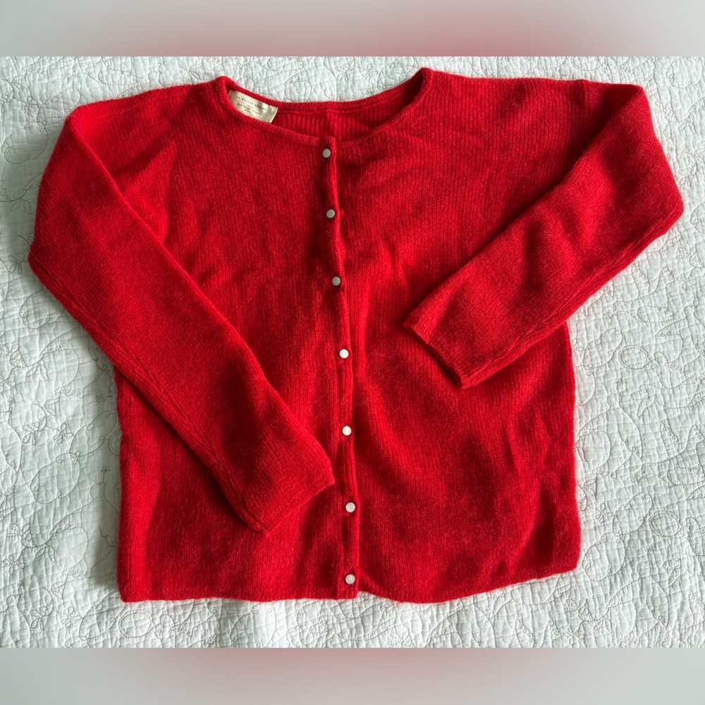 Sezane Gaspard Red Cardigan - Picture 3 of 8